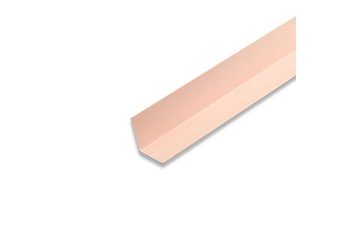 Угол отделочный ПВХ 20х20мм Светло-розовый 2,7м