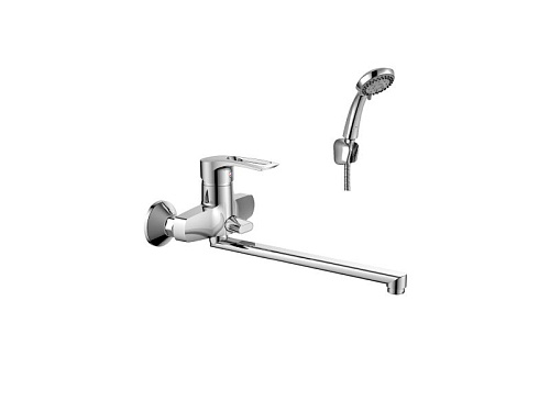 Смеситель для ванны одноручный с плоским изливом хром 40мм T40-32