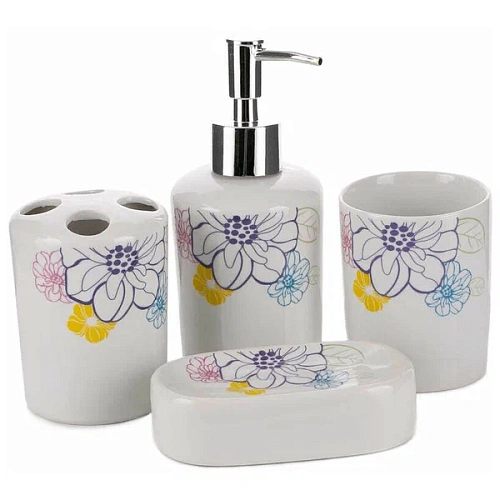 Набор для ванной РОЗЫ 4 предмета