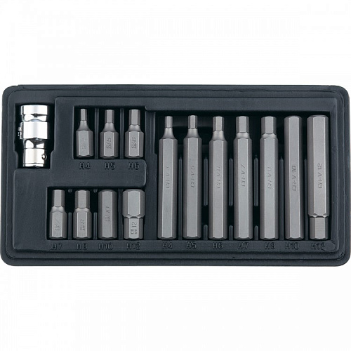 "Набор бит хвостовик-шестигранник 1/2"" HEX"