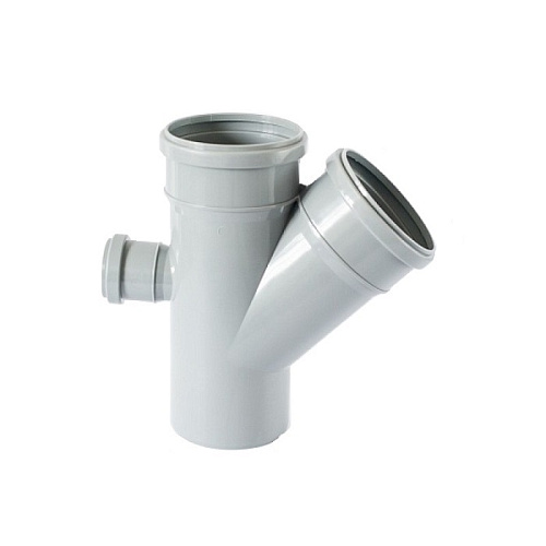 Крестовина 1 плоск. d110мм с отводами d110мм 45°и d50мм 90°