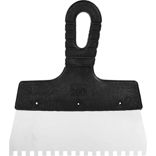 Шпатель малярный 250мм зуб 6х6