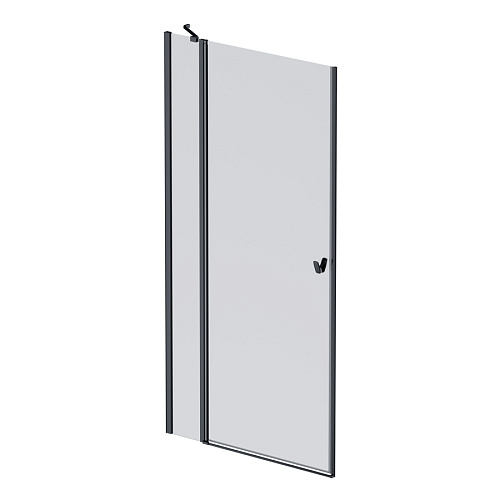 Дверь душевая AM.PM SUNNY распашная 100*190 черн., стекло прозрачное