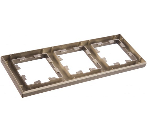 Рамка Schneider ATLASDESIGN 3 поста шампань