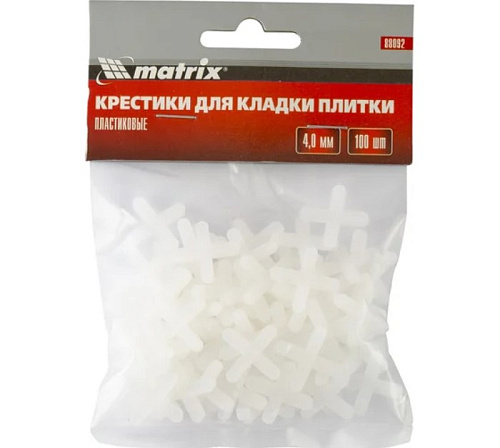 Крестики для кафельной плитки 4мм 100шт MATRIX