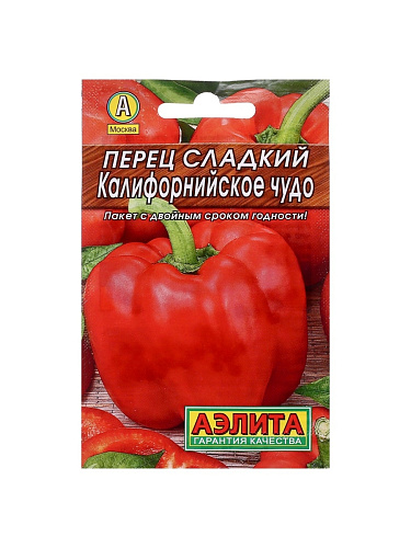 Перец сладкий Калифорнийское чудо Аэлита 25 гр Перец сладкий Калифорнийское чудо Аэлита 25 гр