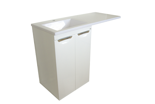 Тумба Куба 60 под стиральную машину белая эмаль