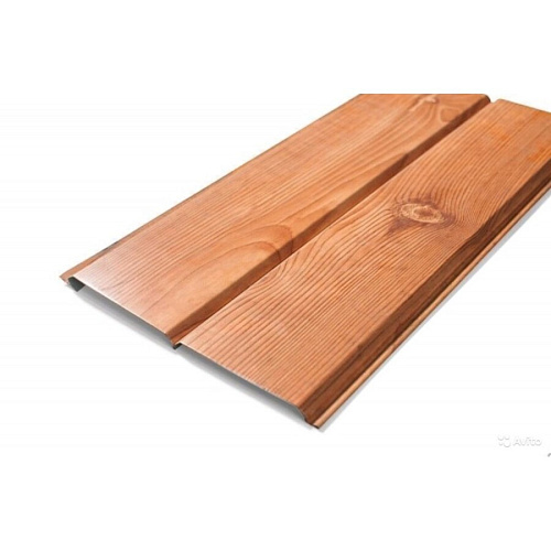 Сайдинг L-брус 15x240 Ecosteel Т Кедр 0,50мм