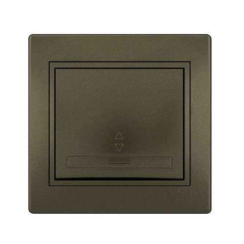 Выключатель с подсветкой Lezard одноклавишный скрытая установка ольха