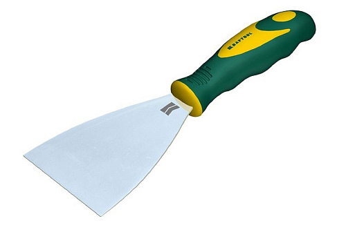 Шпатель лопатка с двухкомпонентной ручкой нержавеющее полотно125мм KRAFTOOL