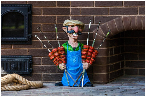 Садовая фигура Шашлычник Н-60см