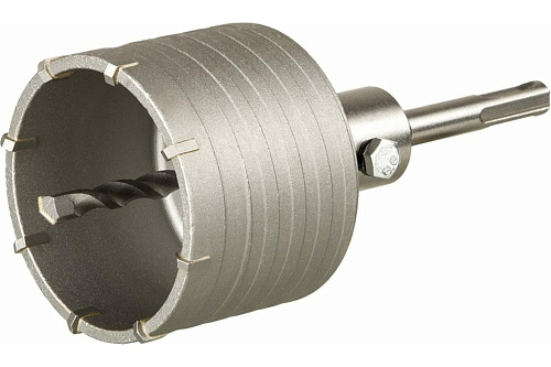 Коронка твердосплавная ПРАКТИКА SDS Plus 75 мм по бетону и кирпичу