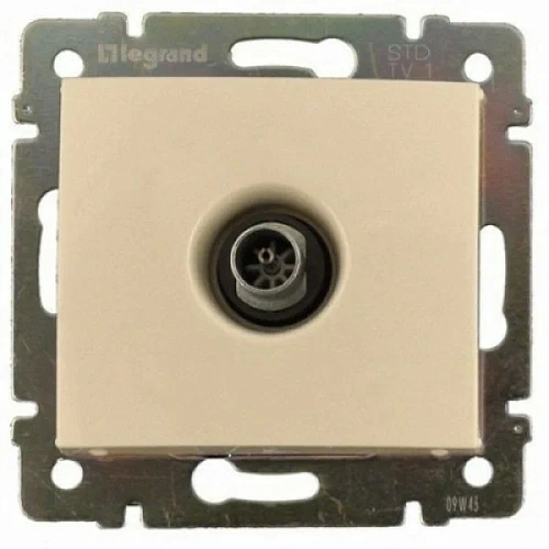 Розетка оконечная Legrand ТV крем