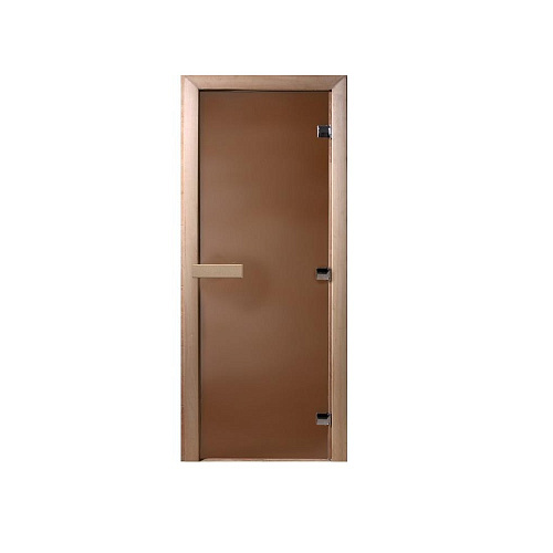 Дверь FireWay 1835*620 (1,9*0,7) стекло бронза 6мм кор. осина