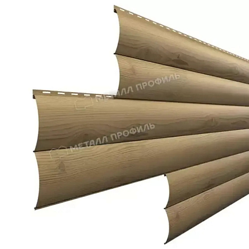 Сайдинг Woodstock-H-28x330 Ecosteel MA Сосна 0,50мм