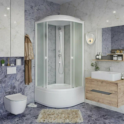 Душевая кабина Niagara NG 8308-14 90х90х210 высокий поддон матовое стекло Душевая кабина Niagara NG 8308-14 90х90х210 высокий поддон матовое стекло