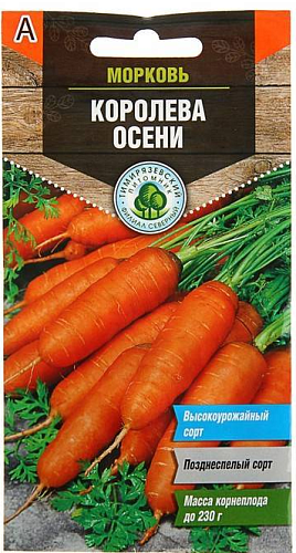Морковь Королева осени поздняя 4г Тимирязевский питомник