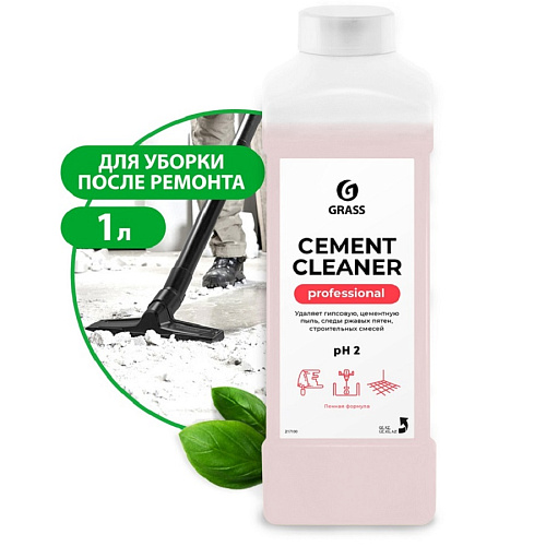 Очиститель после ремонта CEMENT Cleaner 1 л Grass