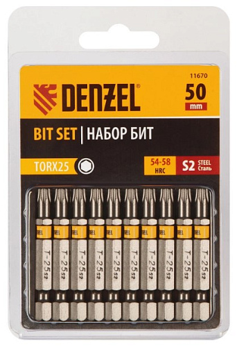 Бита TORX 25х50мм Denzel