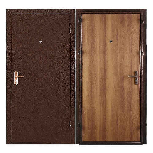 Дверь входная ПРОМЕТ Спец PRO BMD 960 левая Антик медный / Итальянский орех