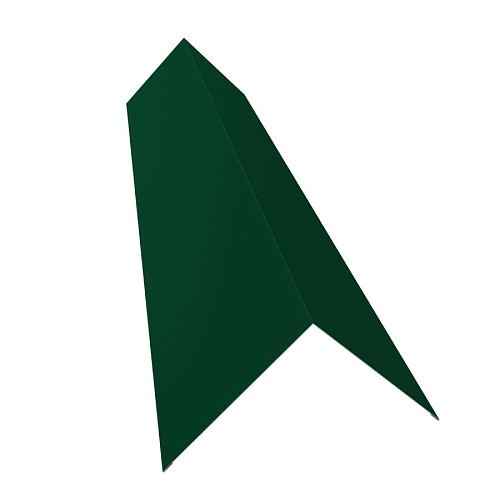 Планка конька плоского 145х145 ПЭ RAL6005 2м