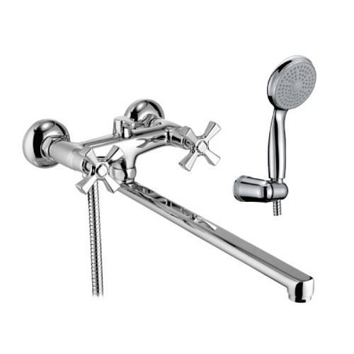 Смеситель BENEFIT двуручный с плоским изливом 350мм LM2512С