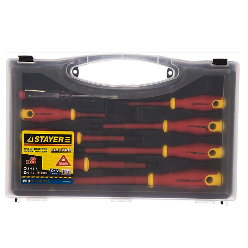 Набор STAYER "PROFI" отвертки диэлектрические 8шт