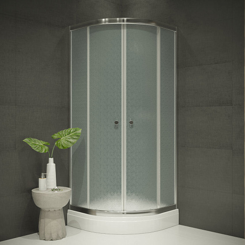 Душевое ограждение Тритон РИФ Грейс 90х90 низкий поддон хром