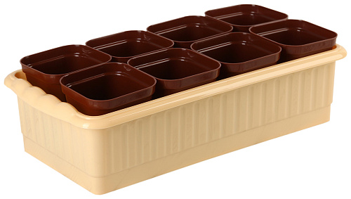 Ящик для рассады Дом и Дача 322х166х90 на 8 стаканчиков