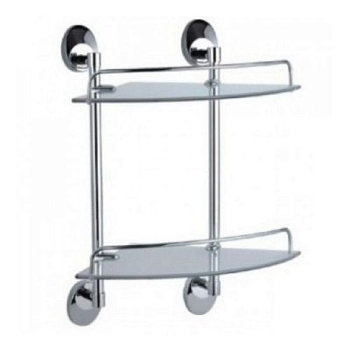 Полка двухярусная с круглыми ножками F1607-2