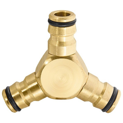 Тройник соединитель латунный штуцер  PALISAD