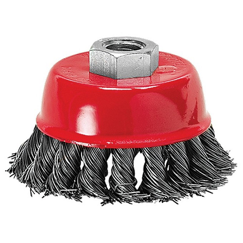 "Щетка для УШМ 150мм чаша метал, проволок""MATRIX"""