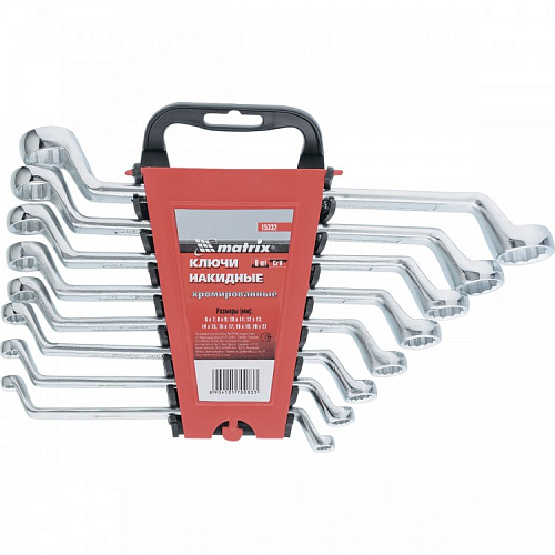 Набор ключей накидных 6-22 мм 8 шт MATRIX