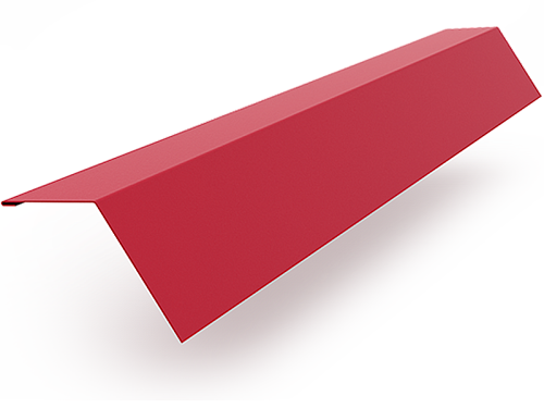 Планка конька фигурного 135х30х135 RAL3005 2м