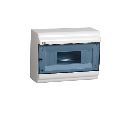 Щит распределительный IEK KREPTA встраиваемый ЩРВ-П-12 IP41 пластиковый белый прозрачная дверь