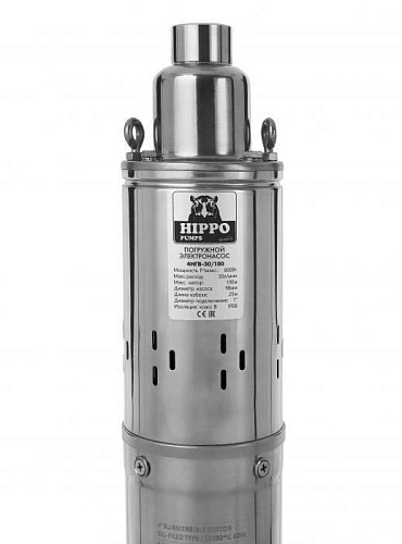 Насос глубинный винтовой HIPPO AQUARIO 4НГВ-30/100 800Вт 30л/м