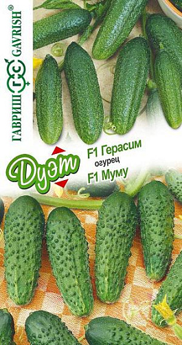 Огурец Герасим F1+Муму F1 Дуэт Авторские 20шт Гавриш