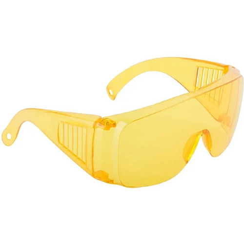 Очки защитные желтые с дужками