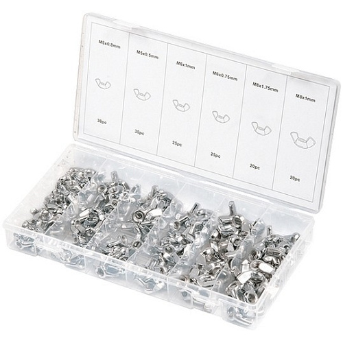 Набор гаек М5 М6 М8 с барашком 150 предметов