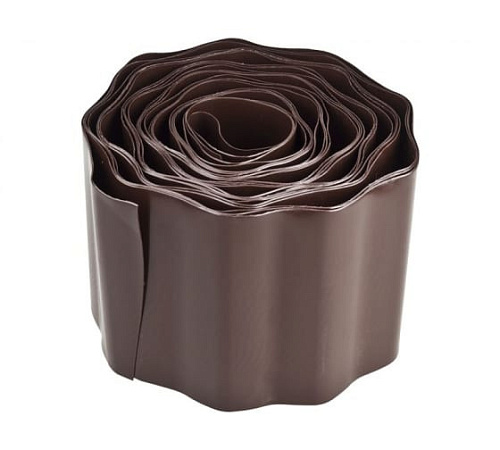 Лента бордюрная 20 см х 9 м коричневый