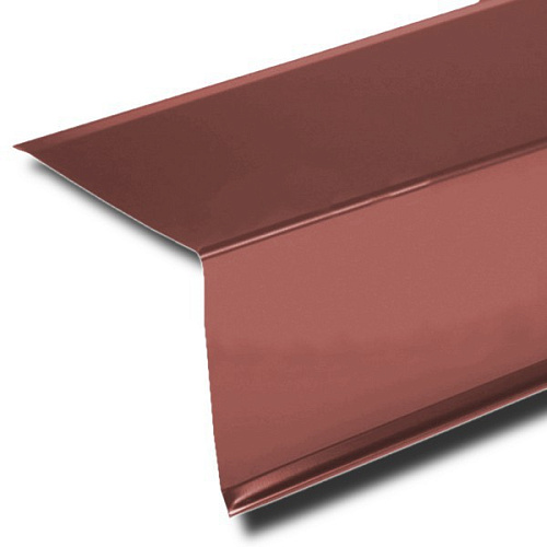 Планка торцевая фигурная 90х115 RAL3005 2м