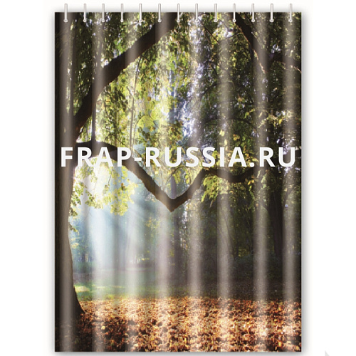 Штора для ванной Осень 180х180 полиэстер