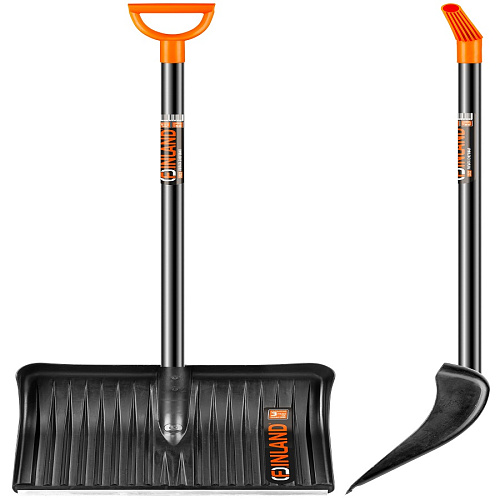 Лопата снеговая 500х410х1500мм FINLAND деревянный черенок