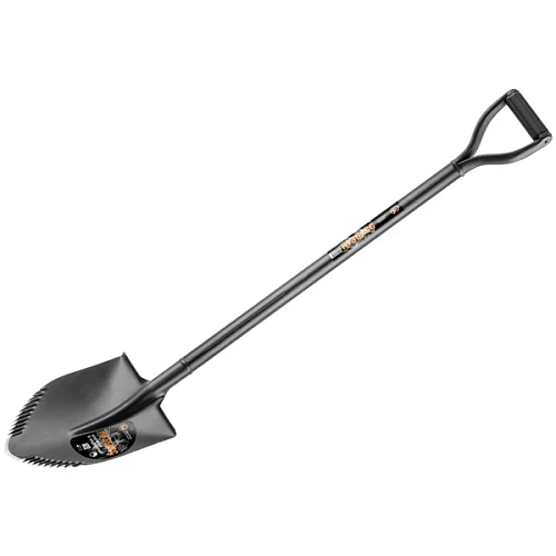 Лопата штыковая КУЗБАСС цельнометалическая с зубьями укороченная