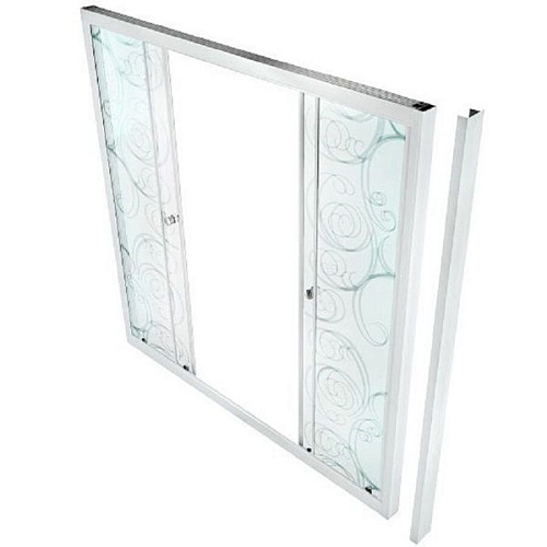 Душевая шторка 1500 2 двери Тритон "Узоры"