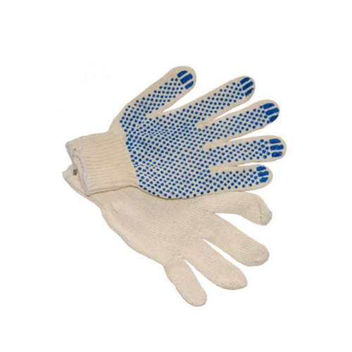 Перчатки х/б с ПВХ точка 7 нитей