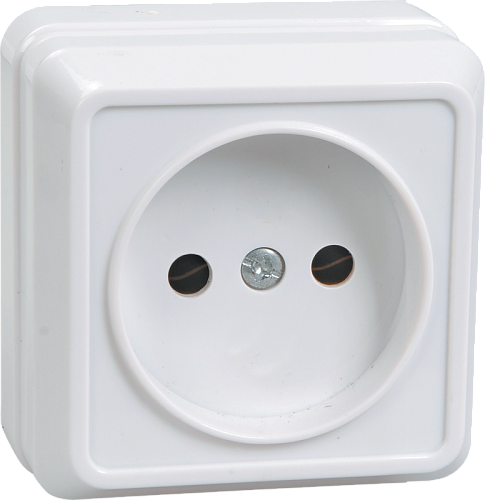 Розетка IEK ОКТАВА РС20-2-ОКм одинарная наружная без крышки 10А бежевая