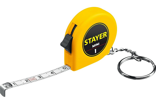 Рулетка брелок STAYER мини 1м х 6мм