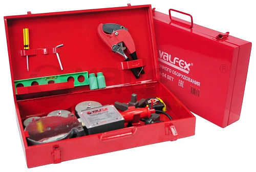 Сварочный аппарат Valfex 750+750 Вт с насадками d20; d25; d32; d40