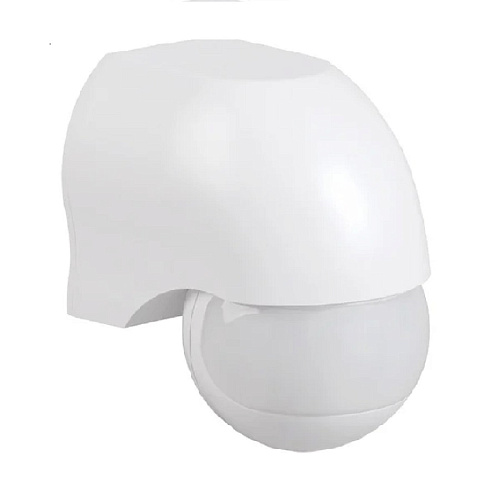 Датчик движения IEK ДД-010 1100Вт 180 градусов, дальность 10-12м, белый IP44